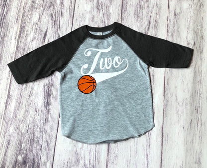 Celebrate Your Little All - Star's 2nd Birthday with a Basketball Shirt - Purple Elephant MS