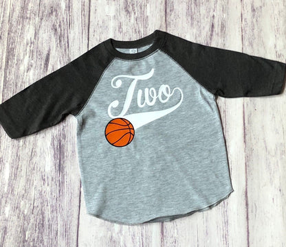 Celebrate Your Little All - Star's 2nd Birthday with a Basketball Shirt - Purple Elephant MS