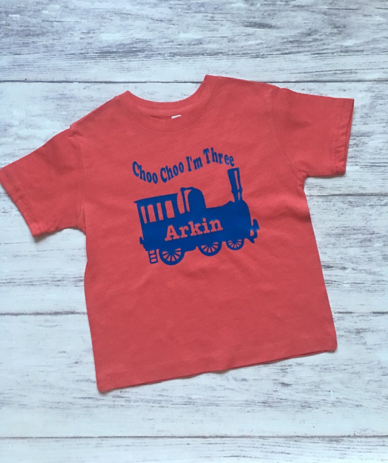 Choo choo train birthday shirt - Purple Elephant MS