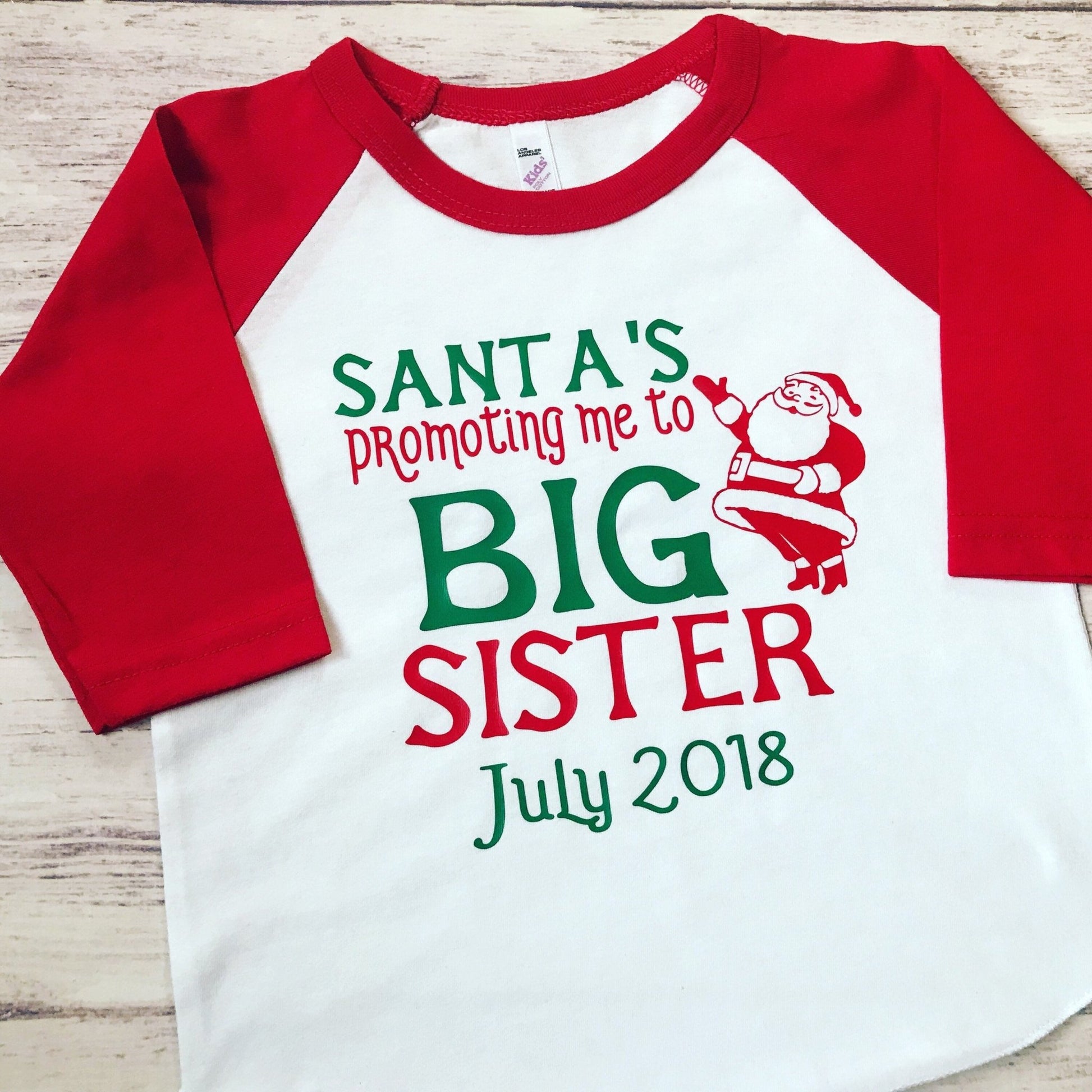 Christmas Pregnancy Announcement shirt, Promoted To Big Sister shirt, pregnancy announcement shirt, soon to be big Sister shirt - Purple Elephant MS