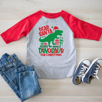 Dinosaur Christmas Shirt - Purple Elephant MS