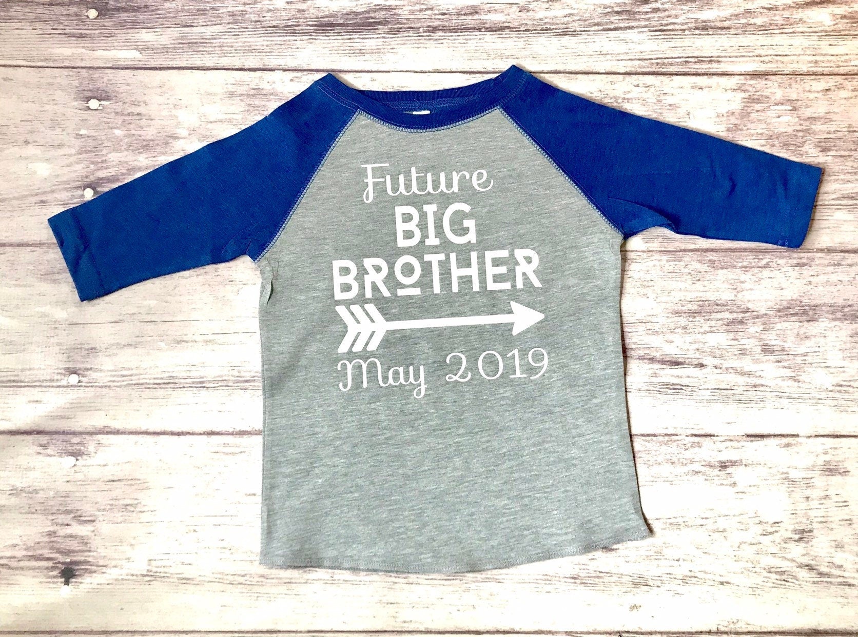 Future big brother shirt, 2nd Pregnancy Announce, Big Brother Gift - Purple Elephant MS