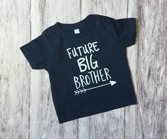 Future Big Brother Shirt, Pregnancy Announcement Toddler Tee, Promoted to Big, New Big Bro T-Shirt - Purple Elephant MS