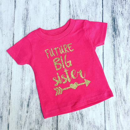 Future big sister shirt - Purple Elephant MS