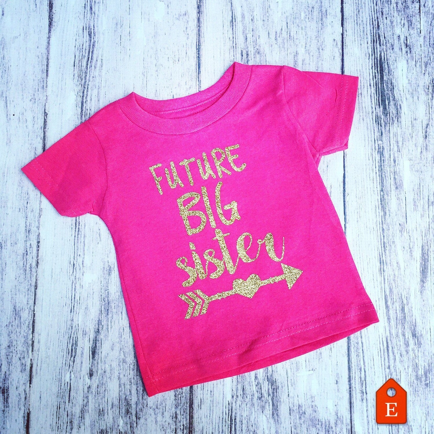 Future big sister shirt - Purple Elephant MS