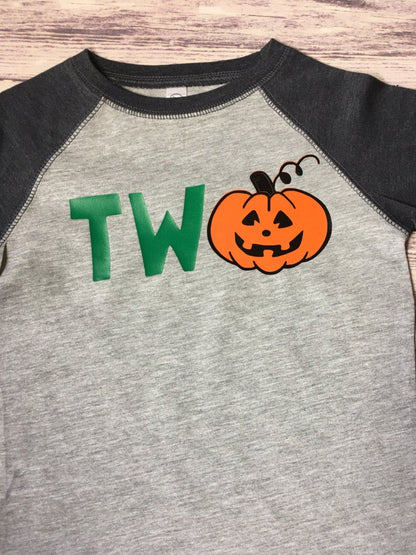 Halloween 2nd Birthday shirt, - Purple Elephant MS