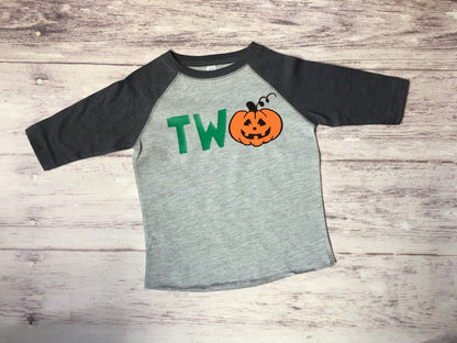 Halloween 2nd Birthday shirt, - Purple Elephant MS