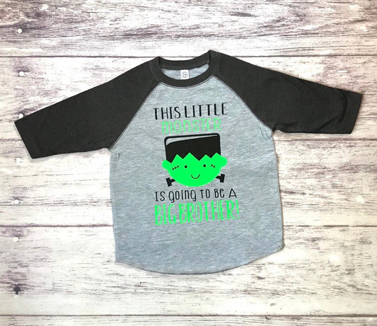 Halloween Big Brother shirt, Halloween Pregnancy Announcement - Purple Elephant MS