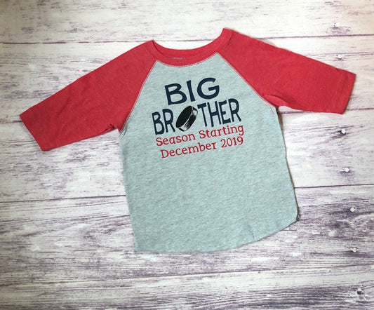 Hockey Big Brother Season Starting Shirt - Purple Elephant MS