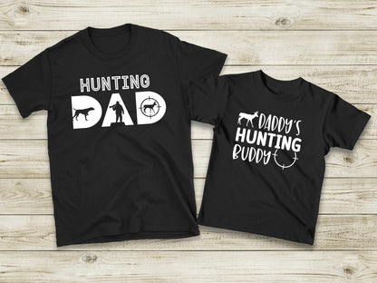 Hunting Dad and Hunting Buddy Shirts, Matching Father's Day Set, Gift for Dad - Purple Elephant MS