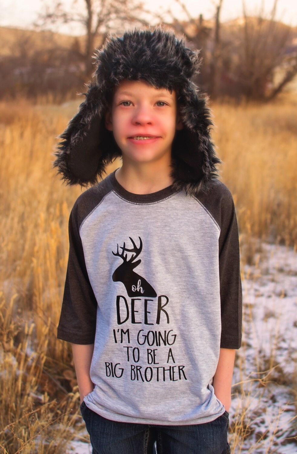 Oh Deer I'm going to be a big brother shirt