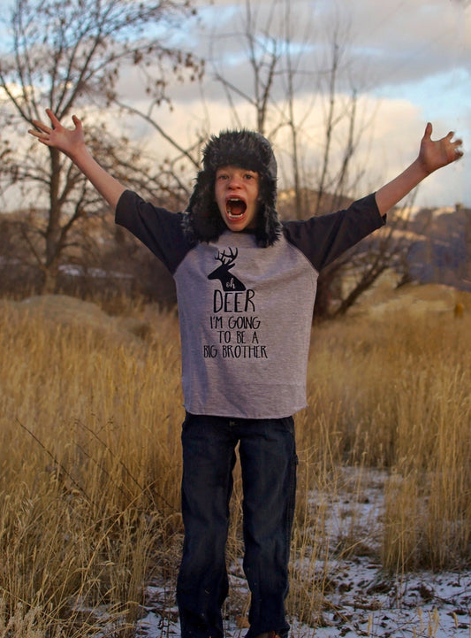 Oh Deer I'm going to be a big brother shirt