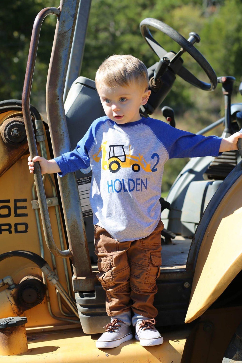 2nd Birthday Backhoe shirt