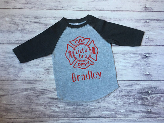 Little Brother Fireman shirt