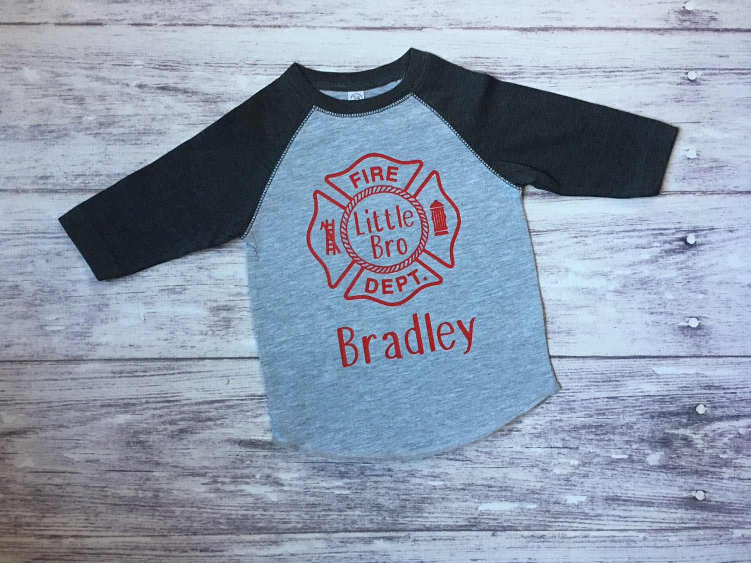 Little Brother Fireman shirt