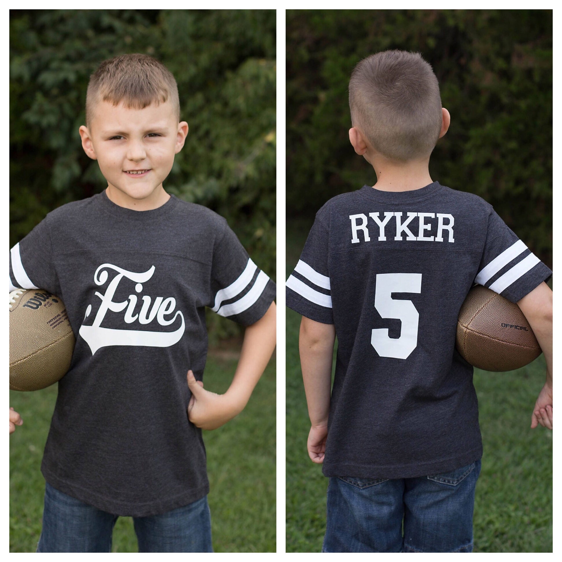 5th Birthday shirt, Football birthday shirt, Baseball Birthday Shirt, sports birthday shirt, youth football jersey, boys birthday party