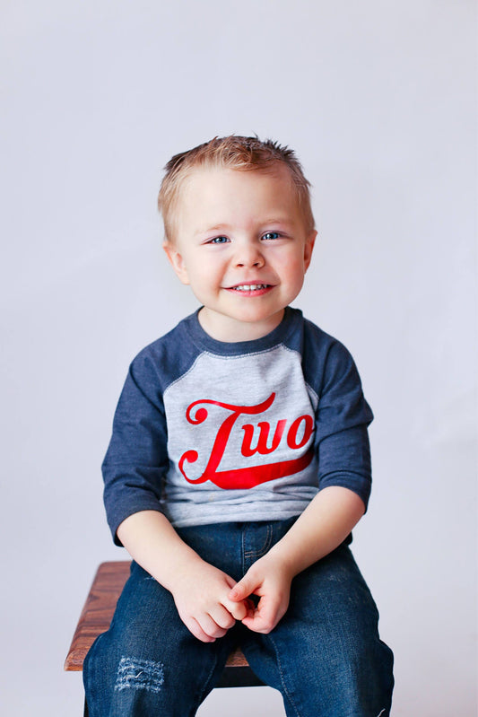 Unique Second Birthday Baseball Tee for Boys Sports Party