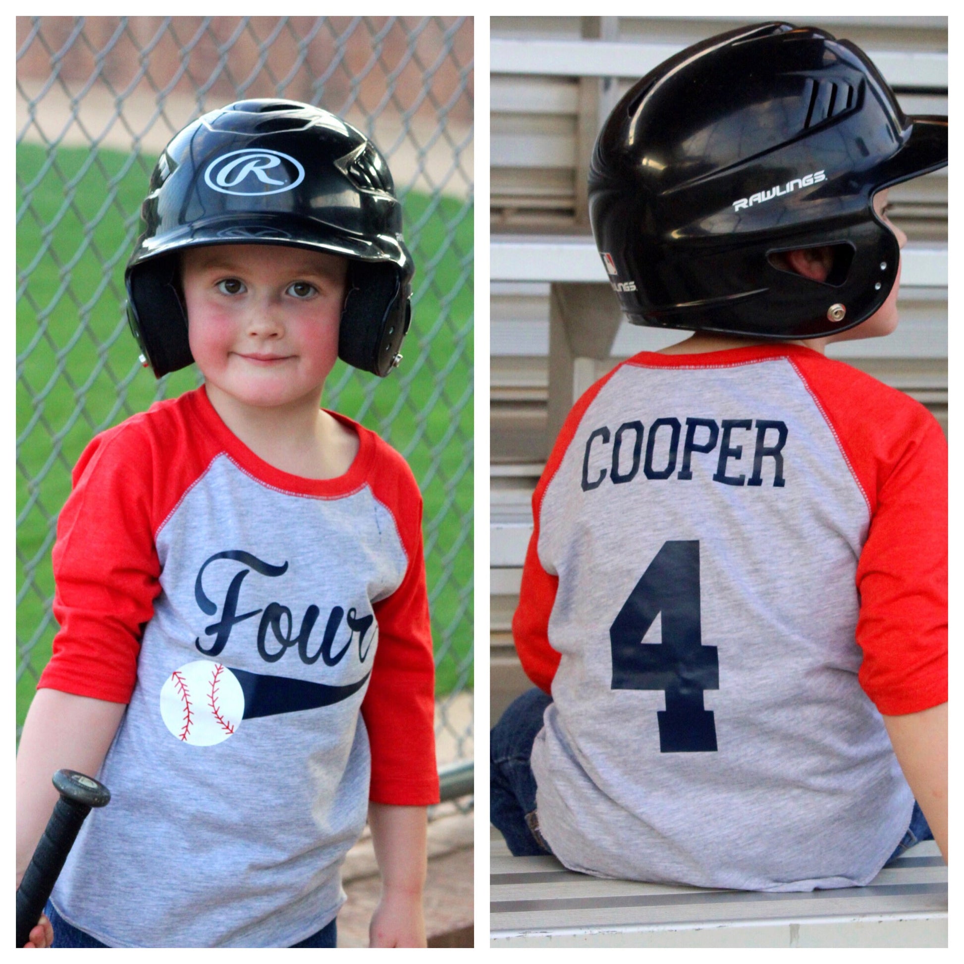 4th Birthday Baseball shirt