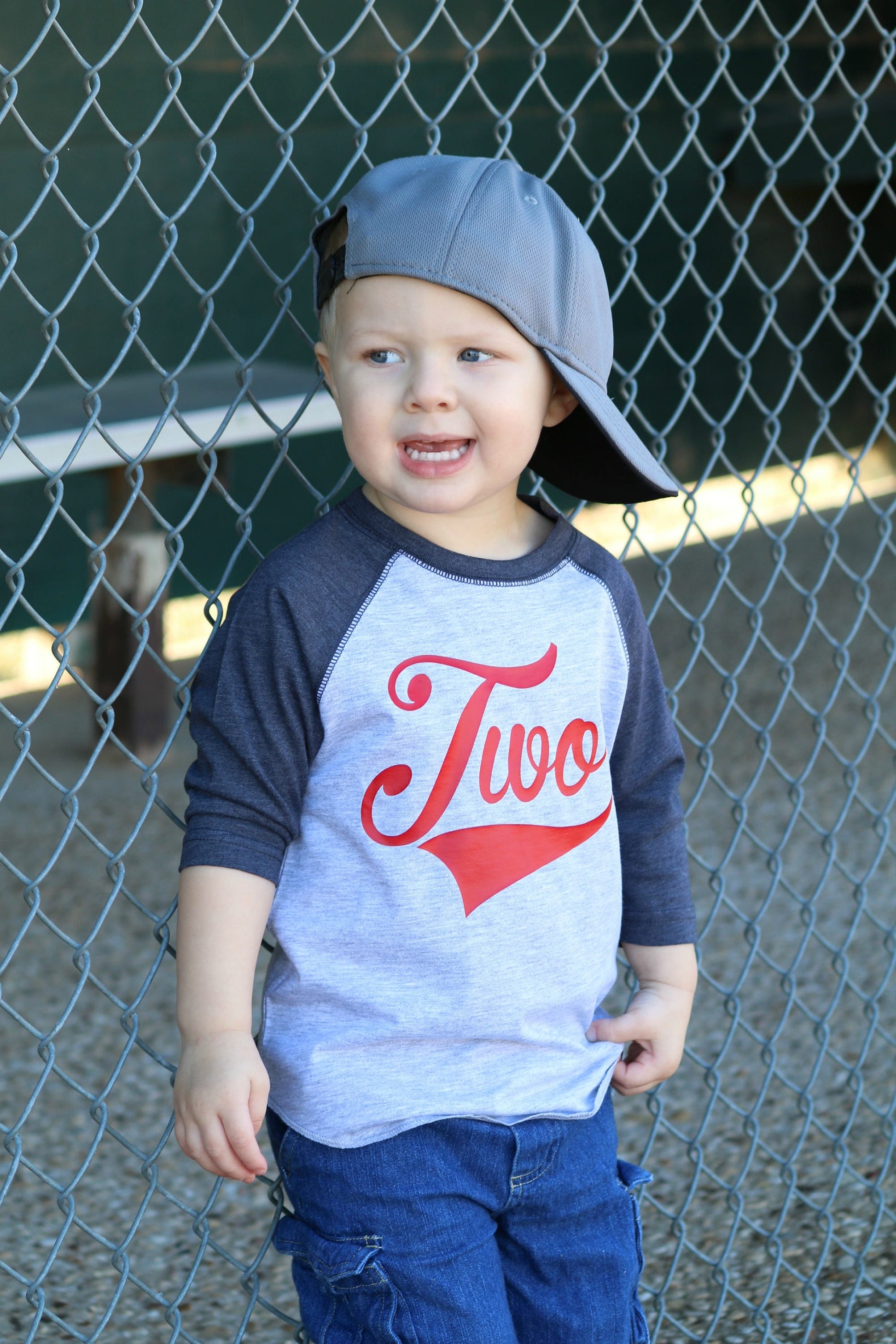 2nd Birthday Baseball Party Shirt, Gift for Two Year Old, Second Birthday Tee,, Boys Birthday T-Shirt