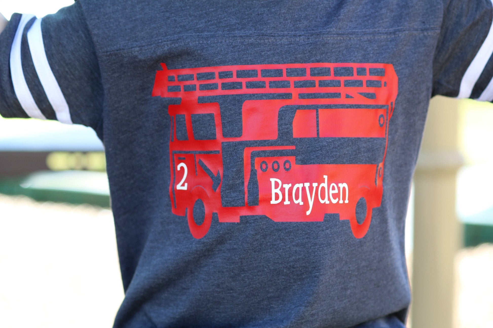 Two Year Old Firefighter Themed Birthday Shirt for Toddlers