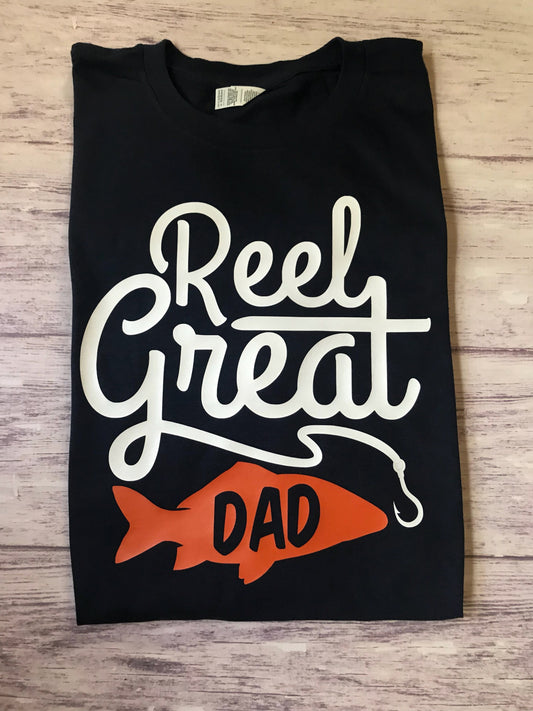 Reel Great Dad fishing shirt
