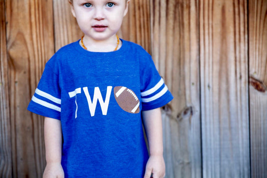 2nd Birthday Football Jersey for Toddler Boys Gift