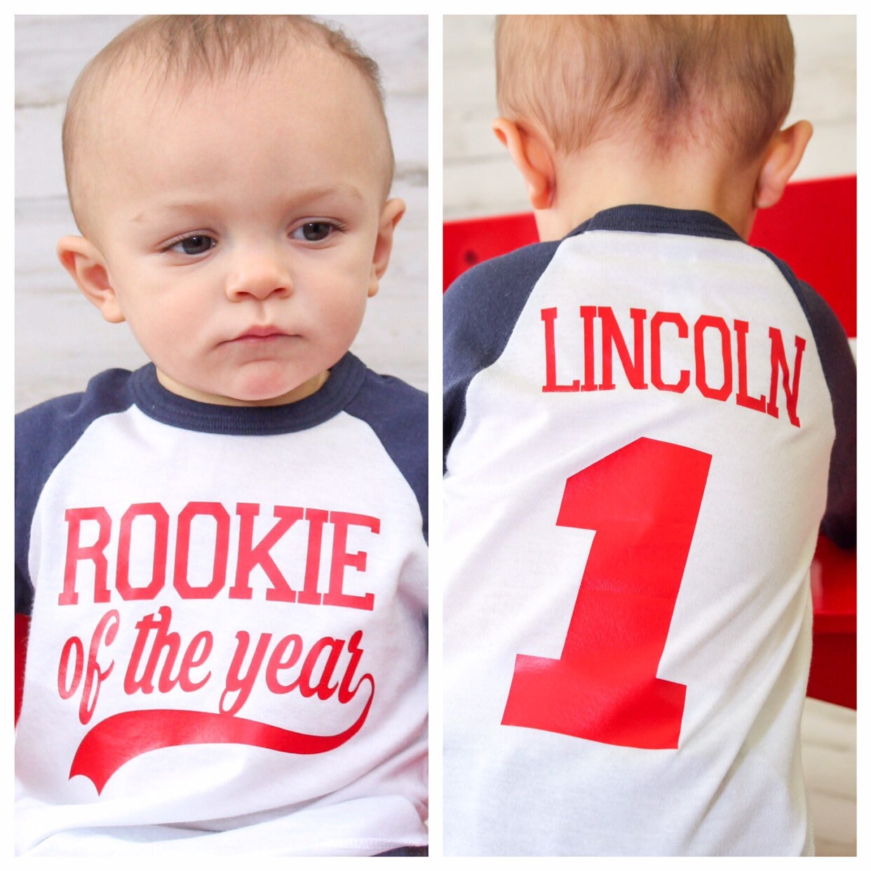 Rookie of the year 1st birthday shirt, Boys Baseball birthday shirt, sports party, cake smash shirt, Rookie year, Rookie Year Birthday