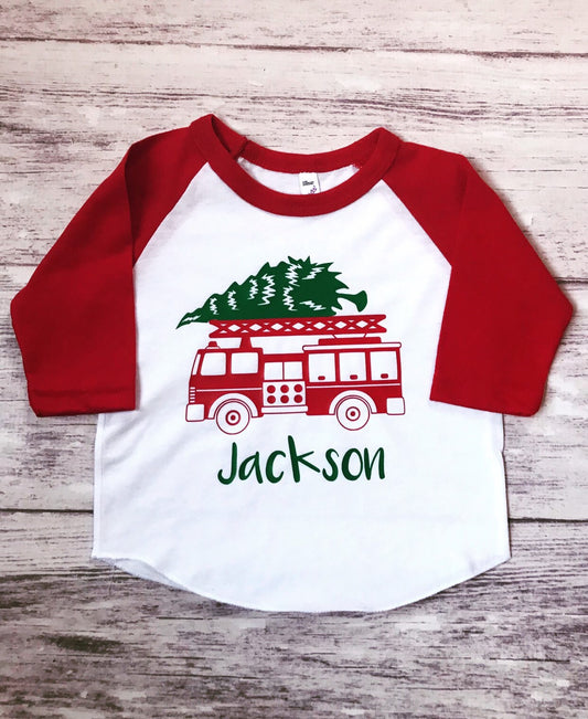 Firetruck Christmas Shirt