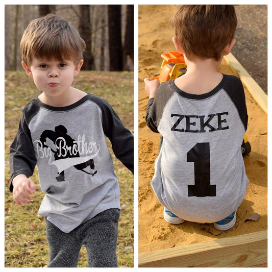 Hockey Big Brother Shirt, Pregnancy Announcement Gift, Pregnancy Reveal