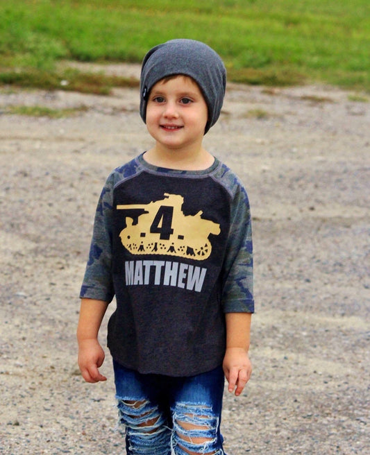 4th Birthday Army Men Tank shirt