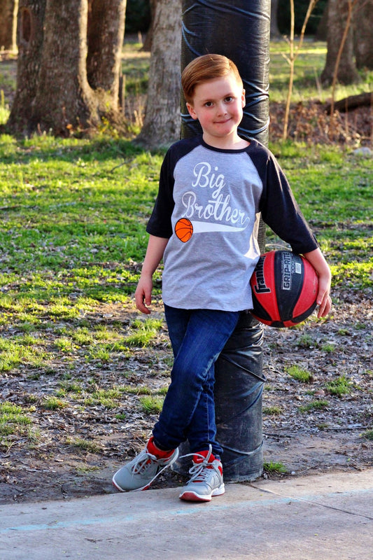 Basketball big brother shirt, Sports Baby Shower Gift, Big Brother Announce, Big Brother Gift, 2nd Child Pregnancy