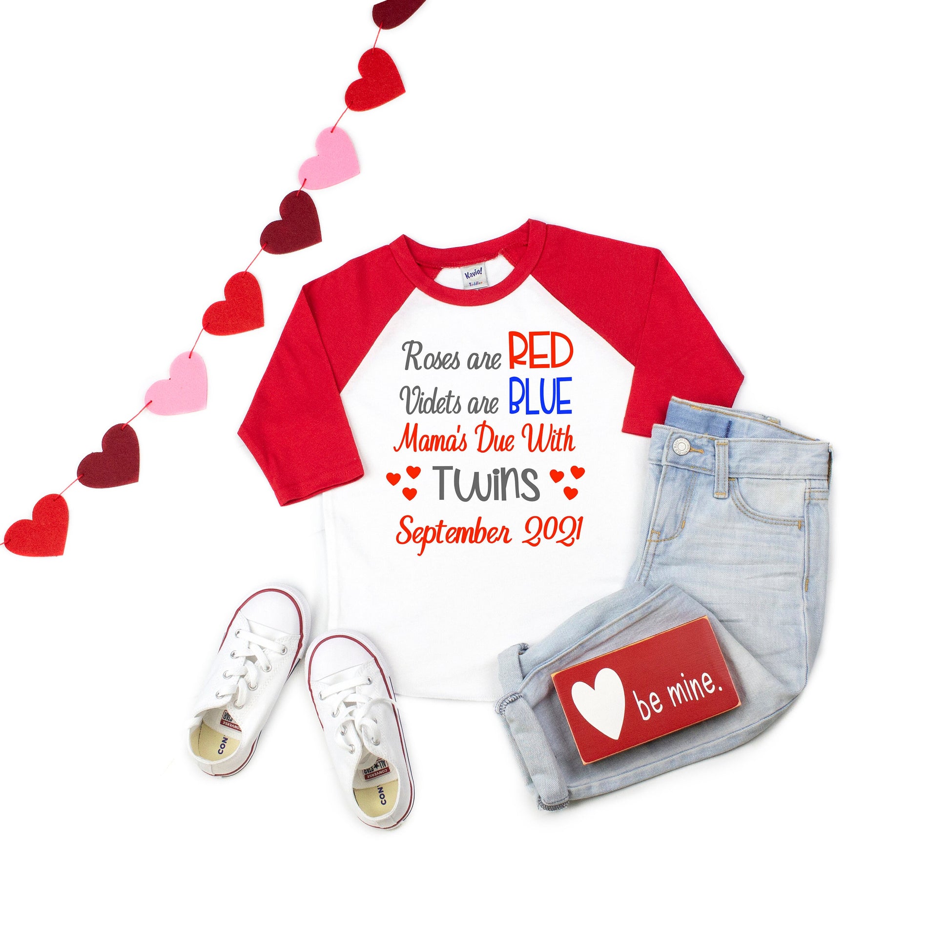 Valentine's Twin Pregnancy Announcement shirt, Promoted to Big Brother