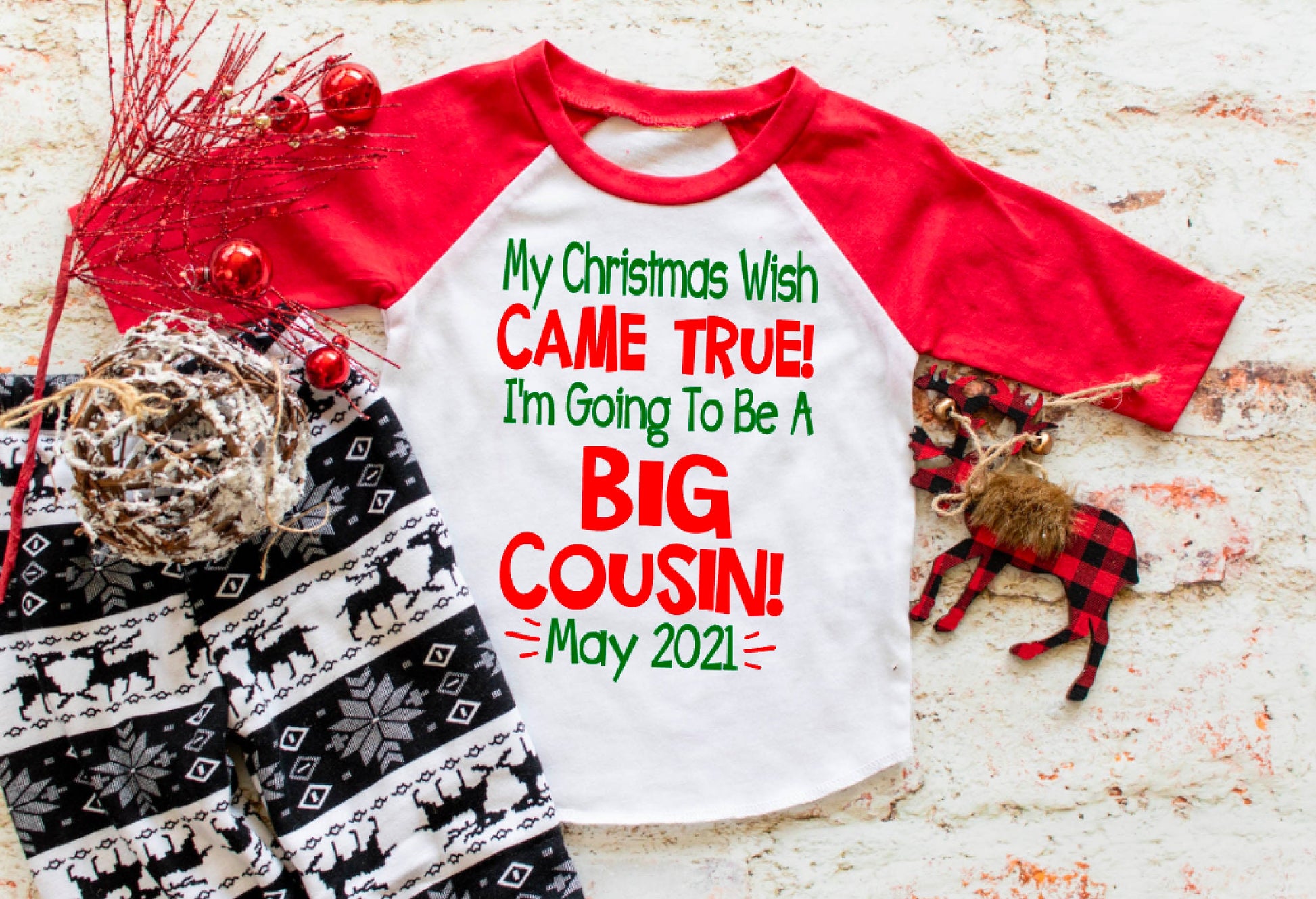 Christmas Pregnancy Announcement shirt
