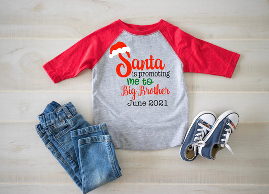 Christmas promoted to big brother shirt