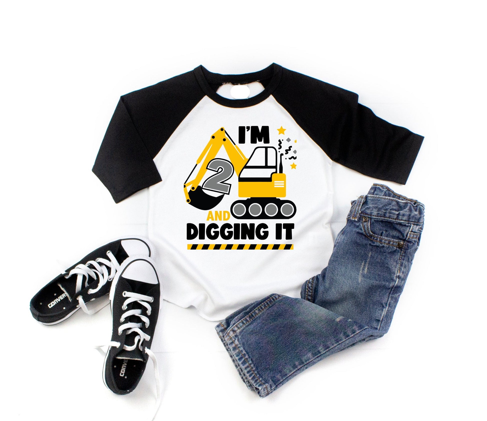2nd birthday construction shirt, Under Construction Birthday, Available in any age