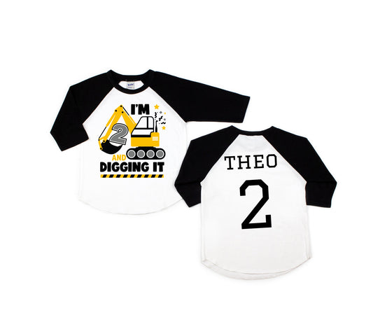 2nd birthday construction shirt, Under Construction Birthday, Available in any age