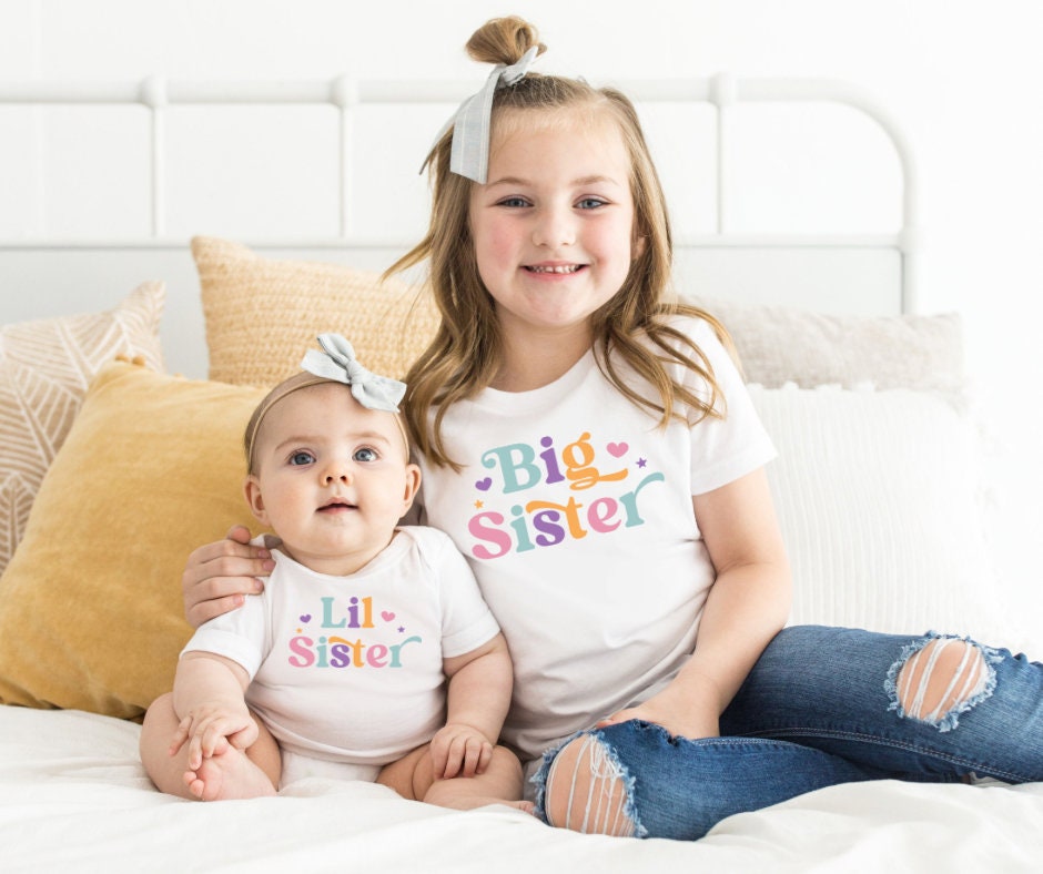 Big Sister & Little Sister Shirts, Matching Sister Shirts, Sister Outfits