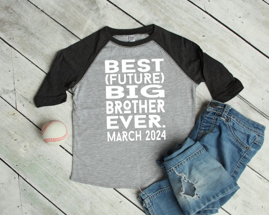 Best Future Big Brother Ever Shirt, Promoted to Big Brother Shirt, Gift for Brother