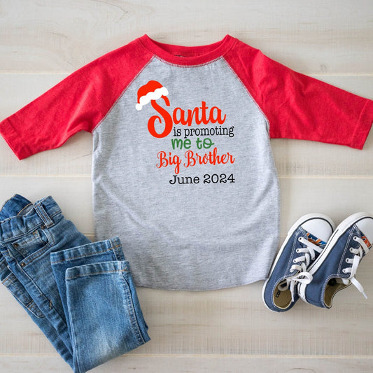 Santa's Promoting Me to Big Brother Christmas Shirt