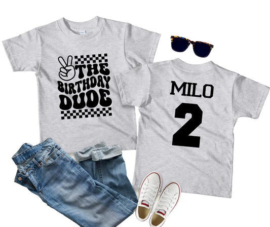 The Birthday Dude Shirt – Boys Birthday Party T-Shirt – Toddler Birthday Tee – Cool Kids Birthday Outfit – Fun Birthday Boy Shirt