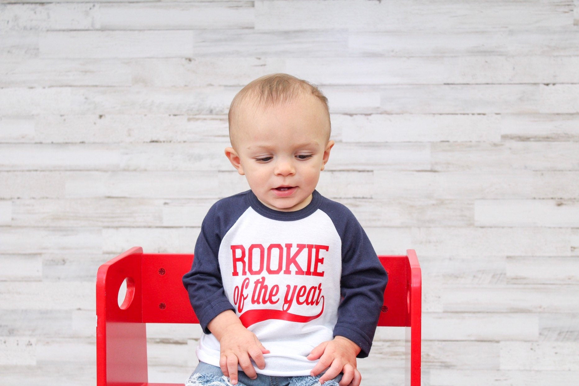 Rookie of the Year First Birthday Shirt, Cake Smash Outfit, All Star Birthday, Baseball Birthday, Gift for 1 year old