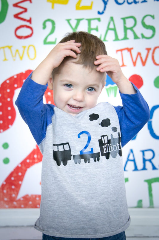 Train 2nd birthday shirt