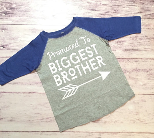 Promoted to Biggest Brother Shirt, 3rd Baby Pregnancy Announcement