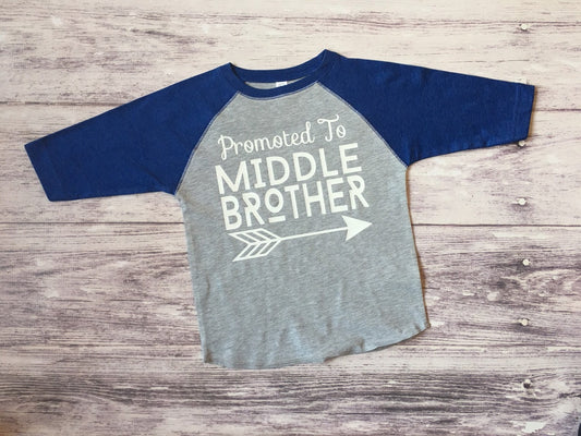 promoted to middle brother shirt