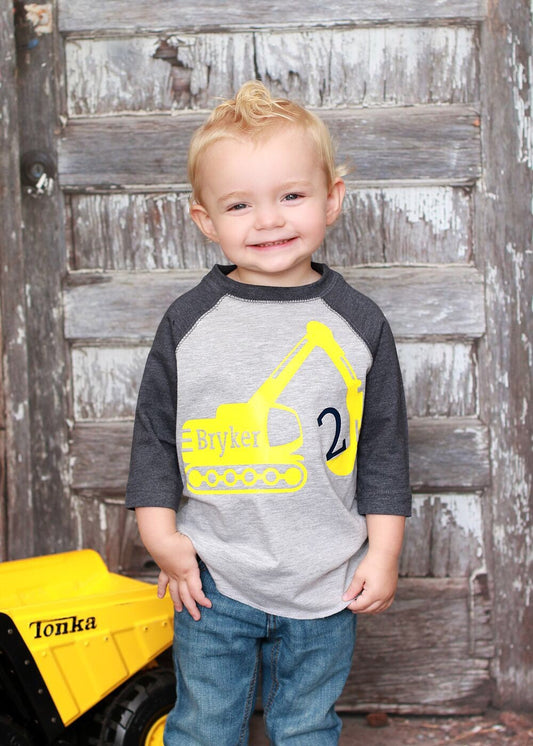2nd Birthday Construction shirt