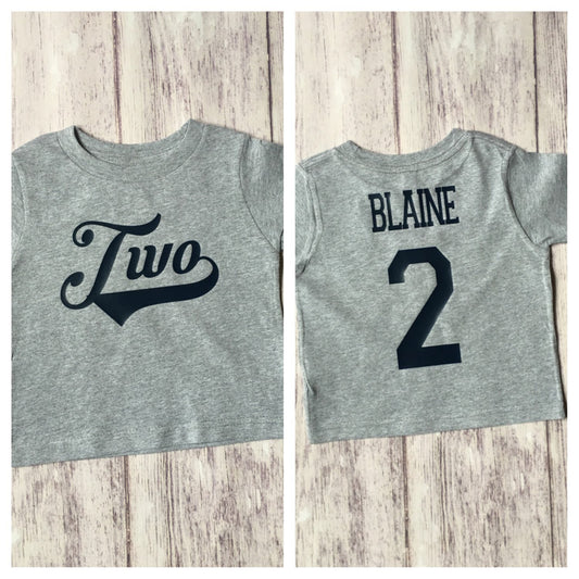 2nd Birthday Baseball shirt