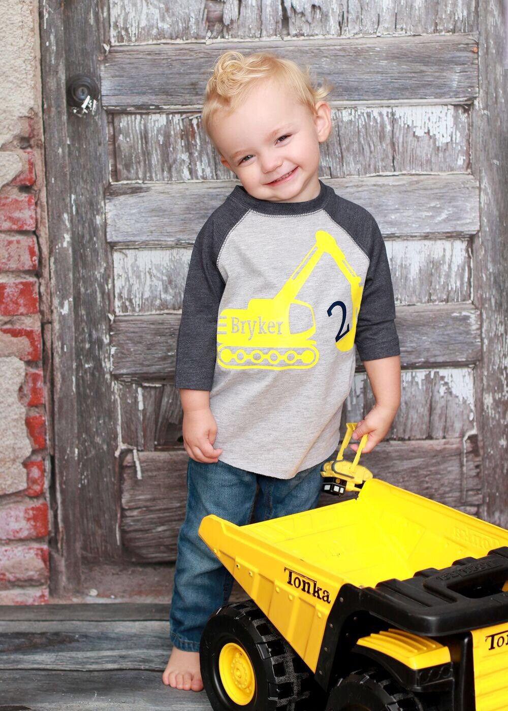 2nd Birthday Construction shirt