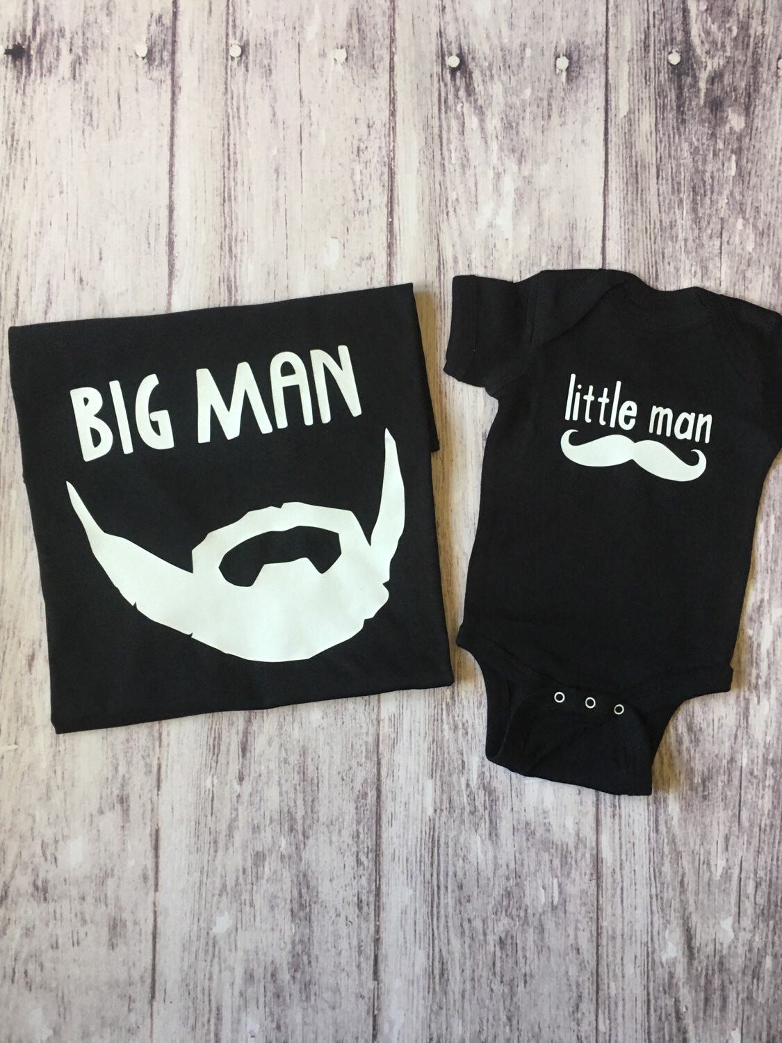Little Man Big Man Father's Day Set - Purple Elephant MS