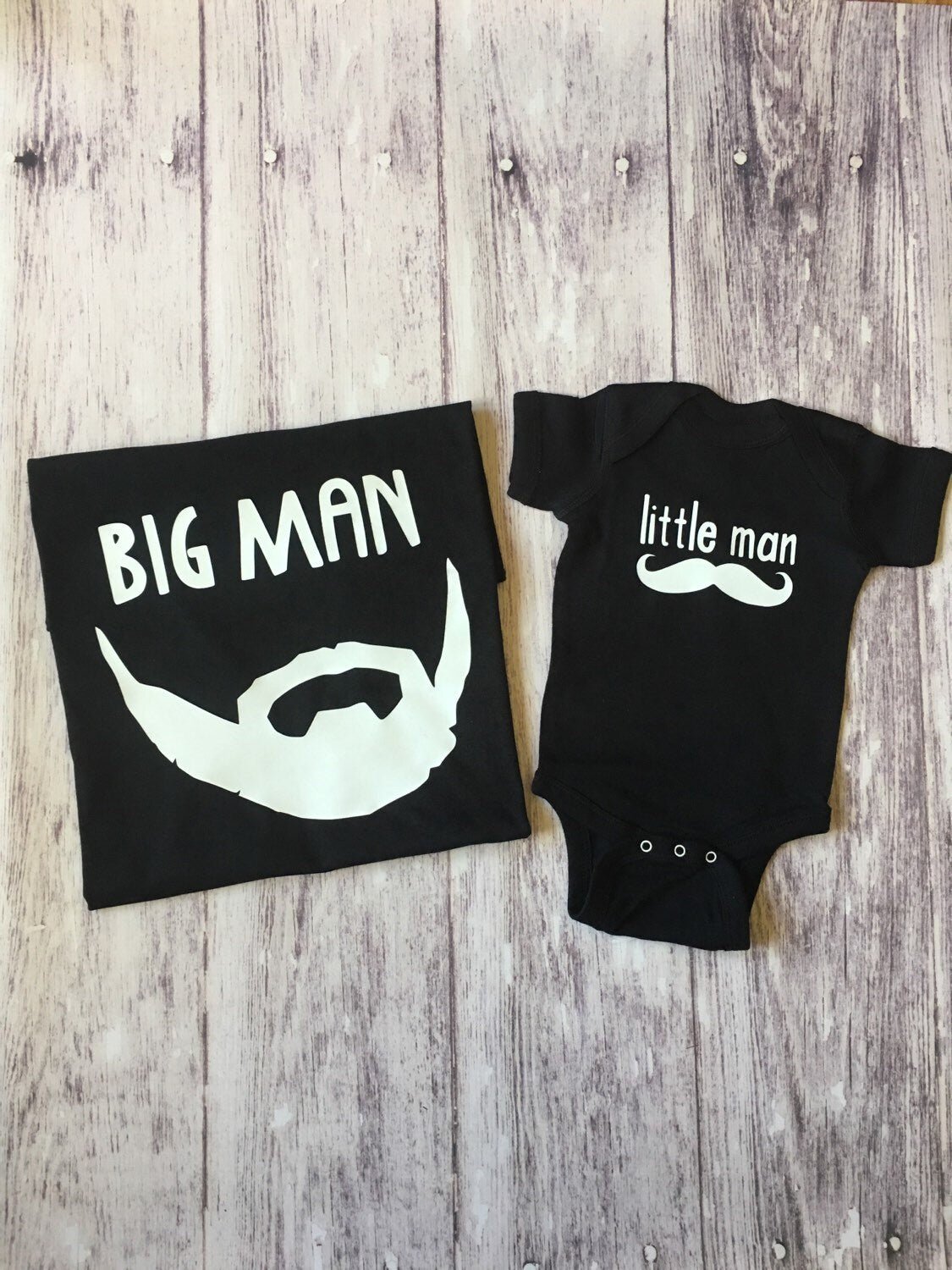 Little Man Big Man Father's Day Set - Purple Elephant MS