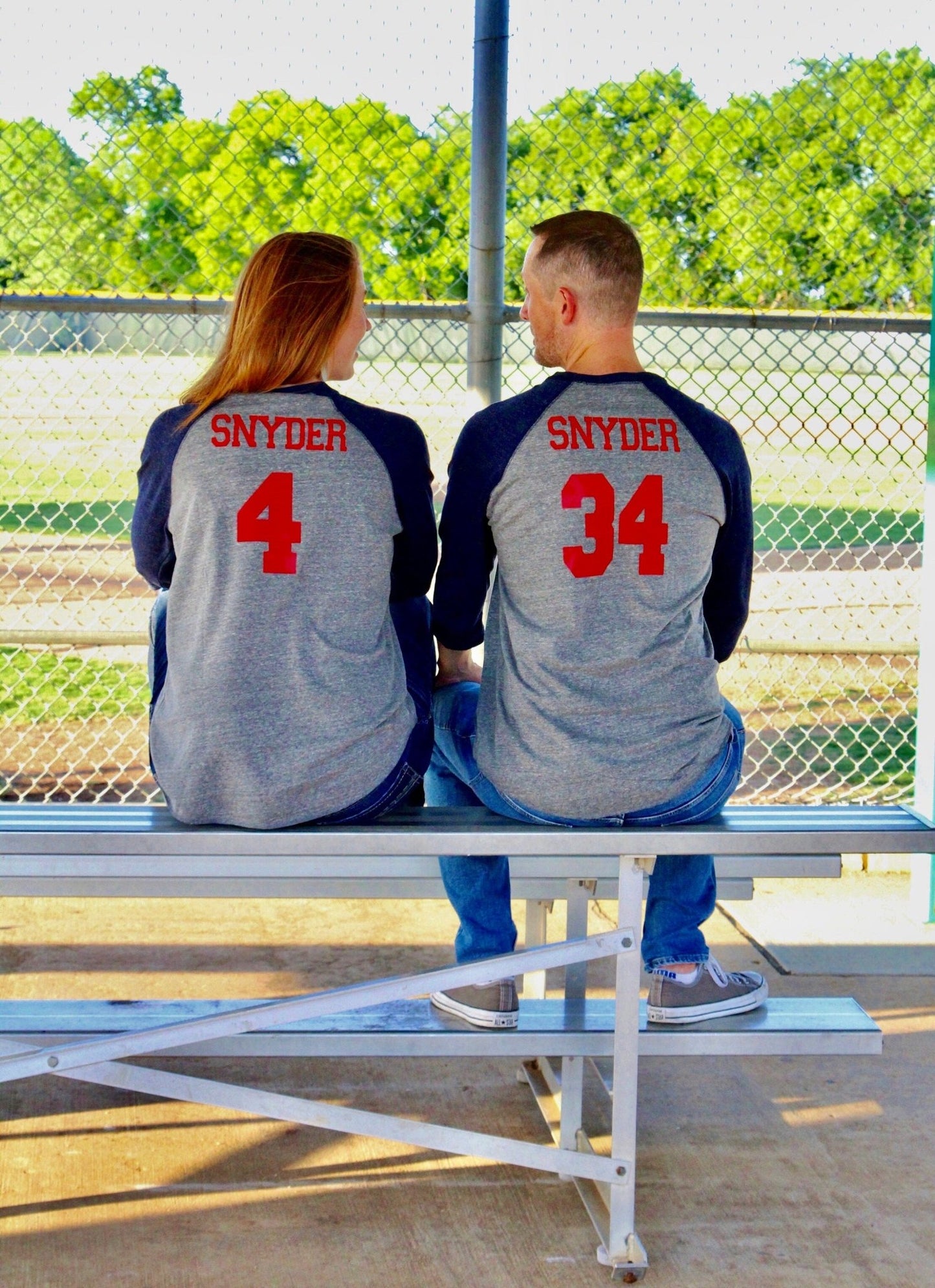 Mom & Dad Baseball birthday shirts - Purple Elephant MS